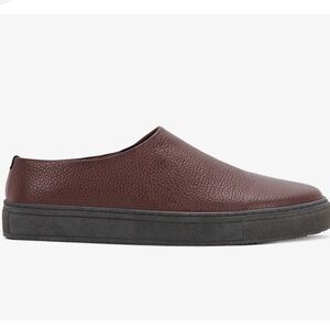 GREATS x Steven Alana Royale Court Brown Leather Slip On Mules